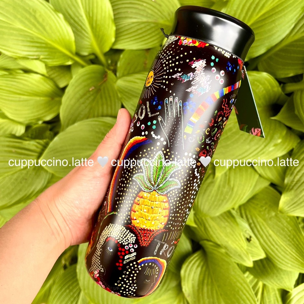 🌈SOLD OUT🌴Starbucks + FARM Rio Black Tropical ‘Borogodo’ SS Tumbler & Bottle - Picture 11 of 16